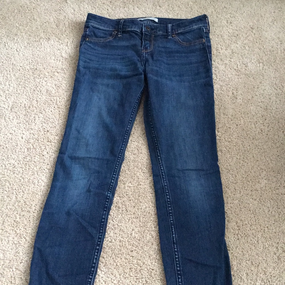 Navy blue skinny jeans